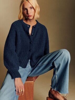 Gilet Emile marine Sezane